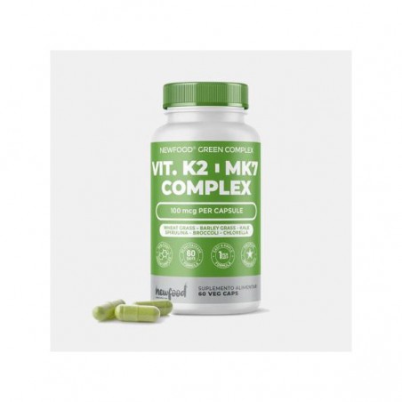 VITAMINA K2 MK7 COMPLEX 60 CAPSULAS NEW FOOD