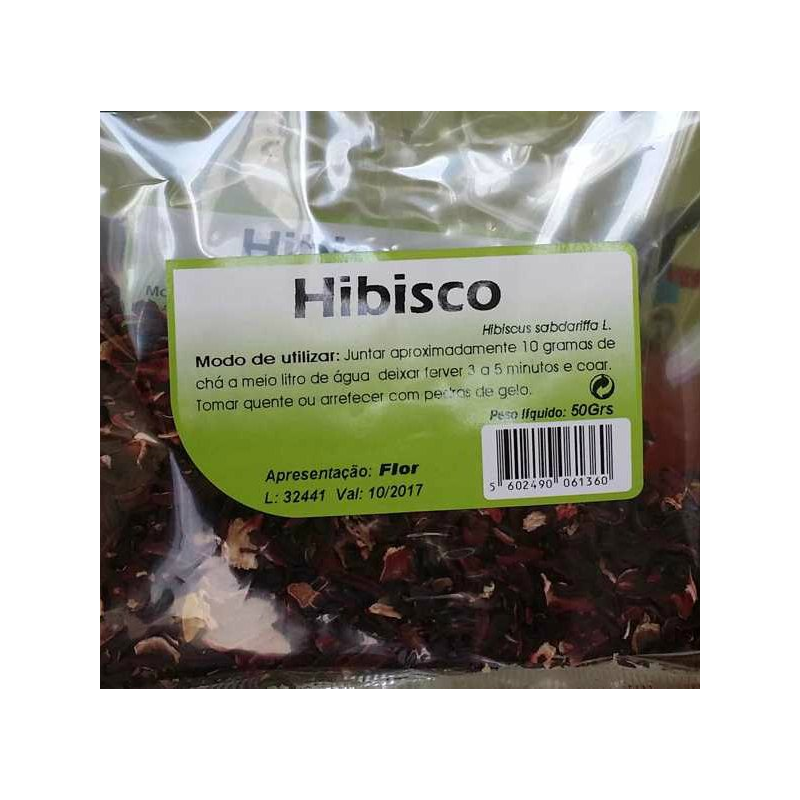HIBISCO FLOR 50 G CHÁ HUNOS