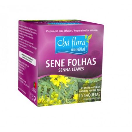SENE FOLHAS INFUSAO 10 SAQUETAS CHA  HUNOS