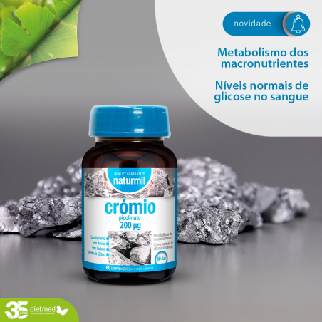 PICOLINATO DE CROMIO 200 UG 60 COMP NATURMIL DIETMED