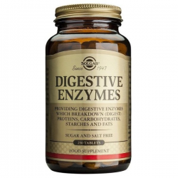 SOLGAR DIGESTIVE ENZYMES ENZIMAS 250 COMP