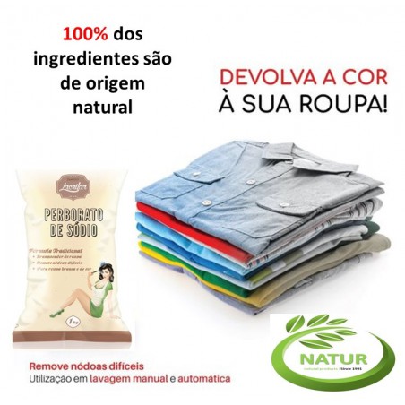 Perborato de Sódio  Branqueador roupa 1 Kg   PERCABONATO