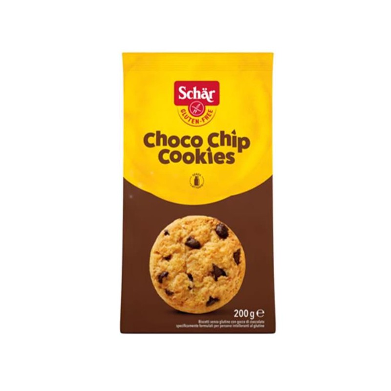 BOLACHAS COM PEPITAS DE CHOCOLATE SEM GLÚTEN 200 G