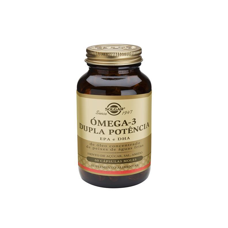 OMEGA 3 DUPLA POTENCIA 60 CAPSULAS SOLGAR DOUBLE STRENGHT