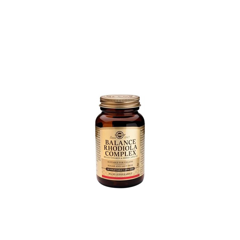 BALANCE RHODIOLA COMPLEX 60 CAPSULAS SOLGAR
