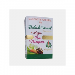 SABONETE BABA DE CARACOL + ARGAN + ROSA MOSQUETA 140 G