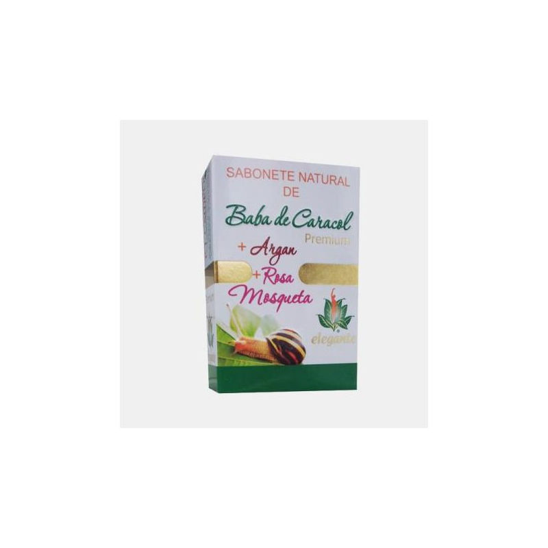 SABONETE BABA DE CARACOL + ARGAN + ROSA MOSQUETA 140 G
