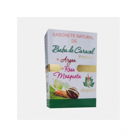 SABONETE BABA DE CARACOL + ARGAN + ROSA MOSQUETA 140 G