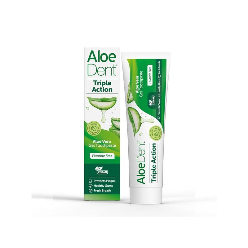 ALOEDENT TRIPLE ACCION DENTIFRICO SEM FLUOR 100 ML