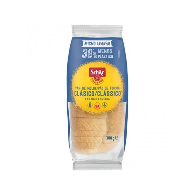 PÃO DE FORMA CLÁSSICO SEM GLÚTEN 300 G SCHAR