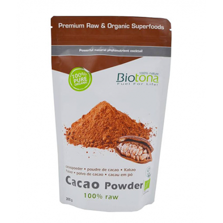 CACAU PÓ BIO RAW POWERDER BIO 200 G BIOTONA